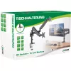 InLine stalo laikiklis su kėlimo mechanizmu, dviems monitoriams iki 82 cm (32 col.), 9 kg