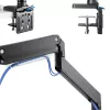 InLine stalinis laikiklis su keltuvu ir USB3.0, judamas, 3 monitoriams iki 27 colių