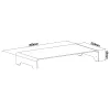 InLine Monitor Platform Aliuminis 63mm maks. 10kg Laisvai Pastatomas Sidabrinis 23175A