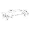 InLine Monitor Platform+, 2x USB 3.2 Gen1 ir QC3 įkrovimas, 80 mm, maks. 15 kg