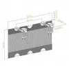 Kabelių dėklas InLine 23199B juodas po stalu 610x240x390mm
