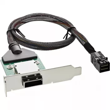 InLine SAS HD adapterio kronšteinas žemo profilio ext. SFF-8088 / int. SFF-8643 0,75 m