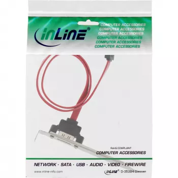 InLine 27902 eSATA lizdo laikiklis, eSATA moteriška prie vidinės SATA, 0,5 m
