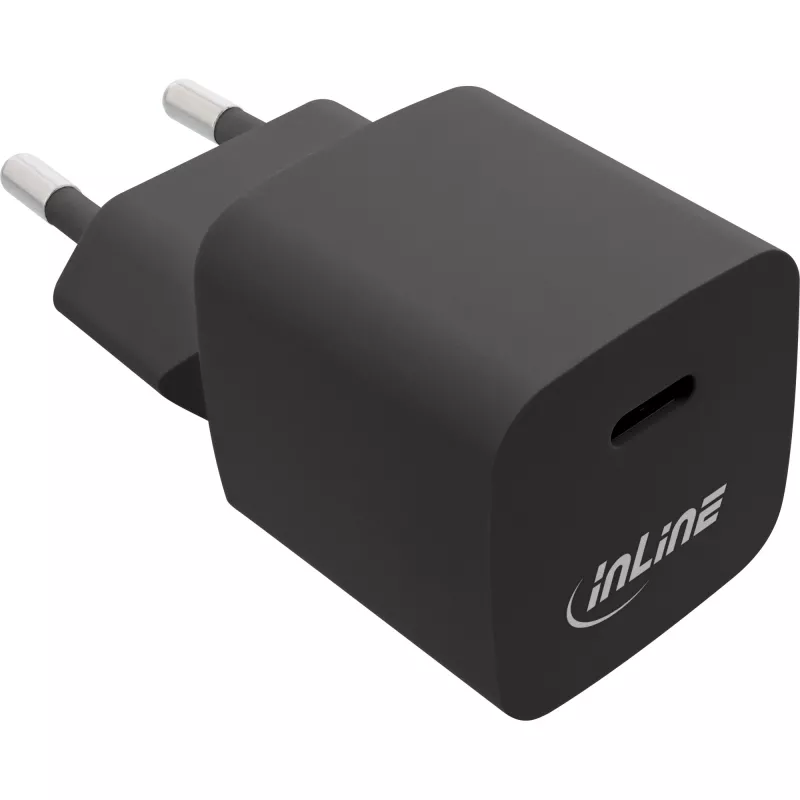 InLine USB-C įkroviklis, GaN, 33 W, Power Delivery 3.0, PPS, juodas