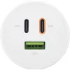InLine USB PD maitinimo šaltinis, GaN įkroviklis, 3 prievadai, Dual USB-C + USB-A, 65 W, baltas