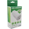 InLine USB PD maitinimo šaltinis, GaN įkroviklis, 3 prievadai, Dual USB-C + USB-A, 65 W, baltas
