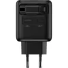 InLine USB maitinimo blokas, 70W, GaN, USB-C PD + USB-A QC, kabelis 60cm, juodas