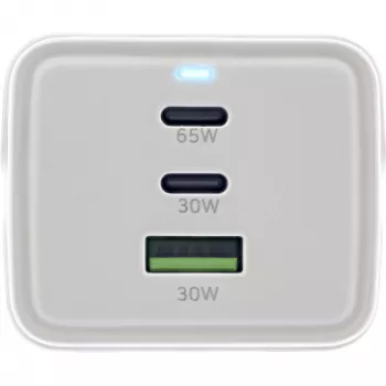 InLine USB maitinimo blokas, GaN įkroviklis, 2x USB-C, 1x USB-A, PD 3.0, apsauginis lizdas