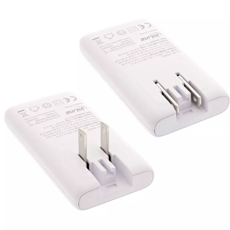 USB maitinimo šaltinis / įkroviklis InLine 31519C Dual USB-C 65W