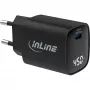 InLine USB PD maitinimo blokas, GaN įkroviklis, 1 prievadas, USB-C, 45W, su ekranu