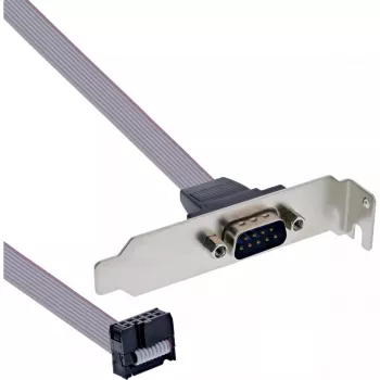 InLine Slot Bracket DB9 vyriškas prie 10 kontaktų vidinės jungties tiesioginis 1:1 0,6 m