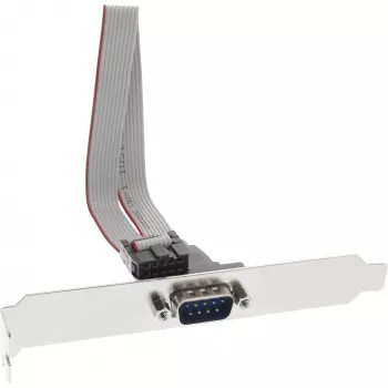 InLine Slot Bracket DB9 vyriškas į 10 kontaktų vidinę moterišką jungtį, 0,25 m
