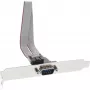 InLine Slot Bracket DB9 vyriškas į 10 kontaktų vidinę moterišką jungtį, 0,25 m