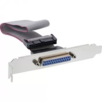 InLine Slot Bracket DB25 moteriška / 26 kontaktų šukos 0,34 m, urmu