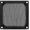 InLine ventiliatoriaus grotelės su aliumininiu filtru, juodos, 80x80 mm
