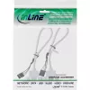 InLine Slot Bracket 2x USB 2.0 Type A moteriška prie 2x 5 kontaktų vidinės jungties 0,3 m