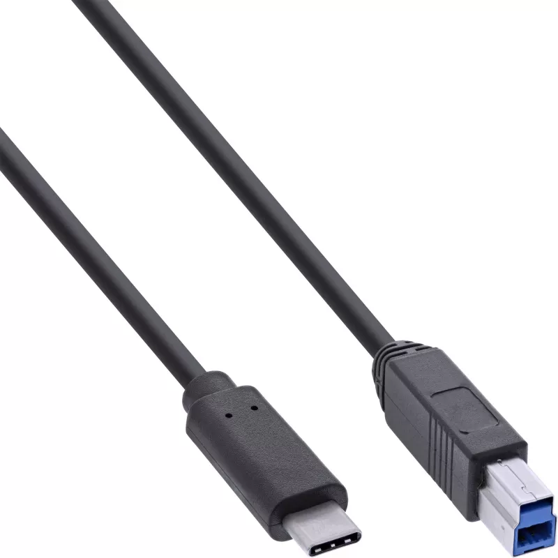 InLine USB 3.2 Gen.1 7 prievadų šakotuvas aliumininiame korpuse su 2,5 A maitinimo šaltiniu, juodas