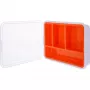 InLine Small Components Box, 4 skyriai, 180x140x40mm, oranžinė