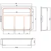 InLine Small Components Box, 4 skyriai, 180x140x40mm, oranžinė