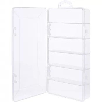 InLine Small Components Box, 6 skyrių, 206x107x33mm, permatoma