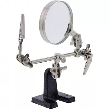 Laikiklis su didinamuoju stiklu InLine 43046I Universal Black Chrome