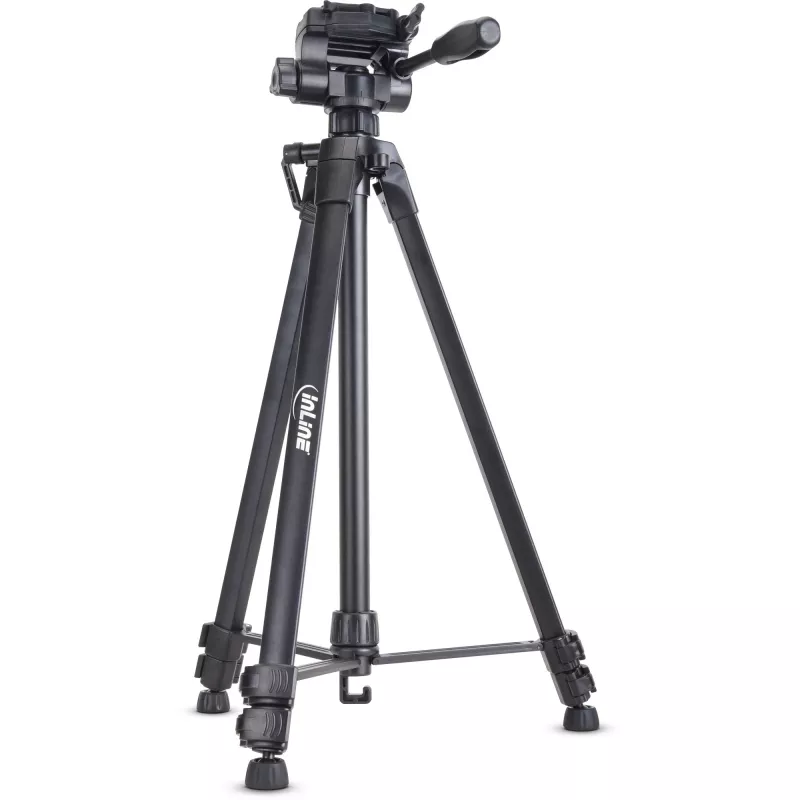 InLine Professional lengvas tripodas juodas 5 kg talpa 173 cm aukštis