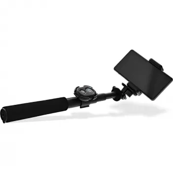 InLine Selfie Stick 4 kojos su mini trikoju aliuminis juodas maks. 0,75 m