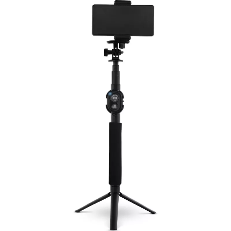 InLine Selfie Stick 4 kojos su mini trikoju aliuminis juodas maks. 0,75 m