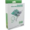 InLine 51126A dviejų prievadų 2.5 Gigabit tinklo plokštė, 2x RJ45, PCIe x1, su žemo profilio laikikliu