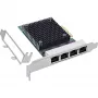 InLine Quad Gigabit tinklo plokštė, 4x RJ45 2.5Gb/s, PCIe x4, su žemo profilio laikikliu