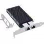 InLine Dual 10 Gigabit tinklo plokštė, 2x RJ45 10Gb/s, PCIe x8, su žemo profilio laikikliu