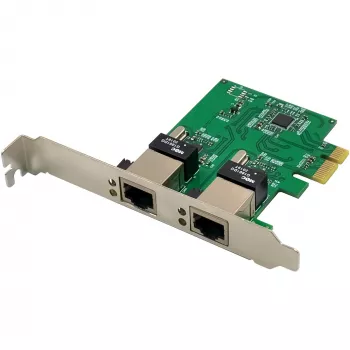 Tinklo plokštė InLine 51128K Dual Gigabit 2x RJ45 PCIe x1