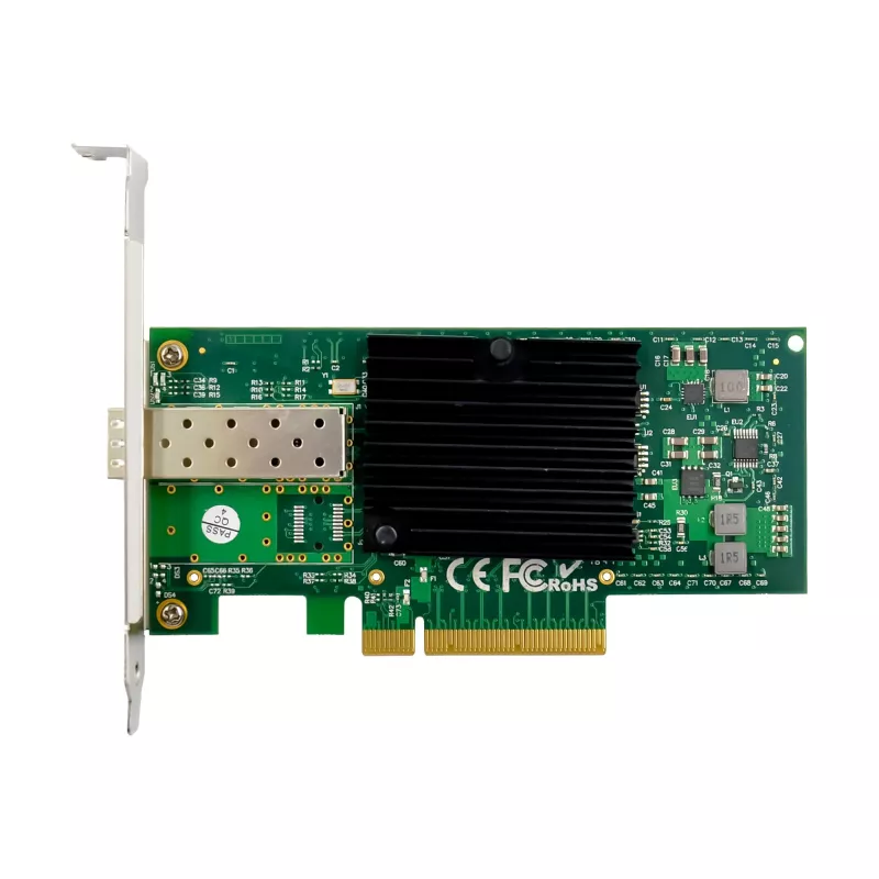 InLine 10 Gigabit tinklo plokštė, 1x SFP+, PCIe x8, su žemo profilio laikikliu