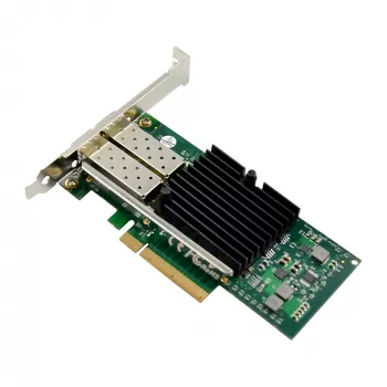 InLine Dual 10 gigabitų tinklo plokštė, 2x SFP+, PCIe x8, su žemo profilio laikikliu