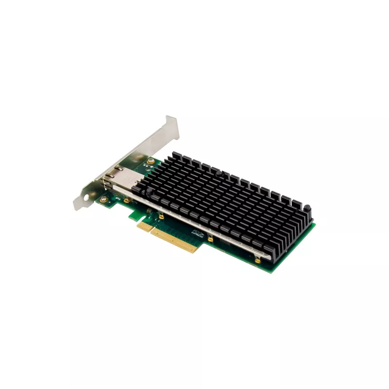 InLine 10 Gigabit tinklo plokštė, 1x RJ45 10Gb/s, PCIe x8, su žemo profilio laikikliu