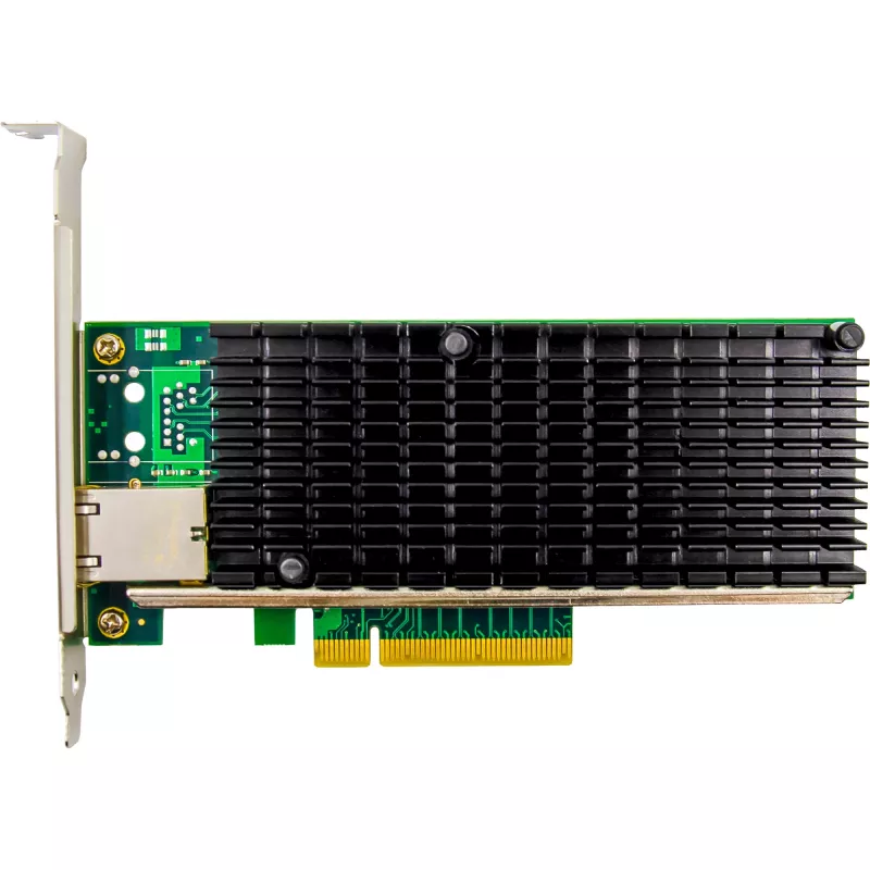 InLine 10 Gigabit tinklo plokštė, 1x RJ45 10Gb/s, PCIe x8, su žemo profilio laikikliu