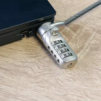 InLine Nešiojamojo kompiuterio apsaugos spyna su kombinaciniu kodu 4,4 mm x 2 m