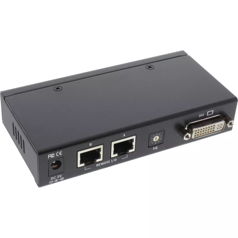 InLine DVI USB KVM prailgintuvas per TP kabelį su garsu iki 50 m