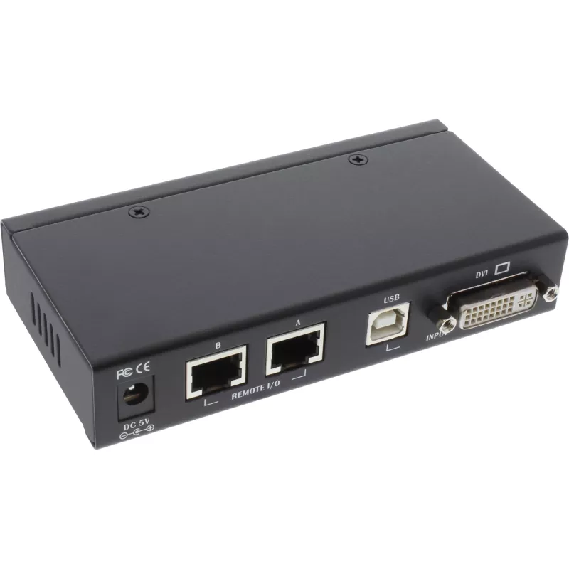 InLine DVI USB KVM prailgintuvas per TP kabelį su garsu iki 50 m