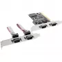 InLine PCI kelių I/O prievadų valdiklio kortelė su 4 DB9 nuosekliaisiais prievadais