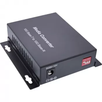 InLine 66659E tinklo medijos keitiklis 10 Gb/s 850 nm daugiamodis juodas