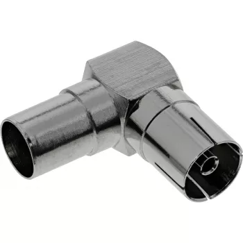 InLine Antena Koaksialinis Jungtis IEC kištukas į lizdą kampuotas metalinis 69915M