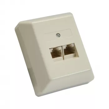 InLine ISDN sieninė plokštelė 2x RJ45 lizdas 2x 8 prievadų 69988B