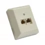 InLine ISDN sieninė plokštelė 2x RJ45 lizdas 2x 8 prievadų 69988B