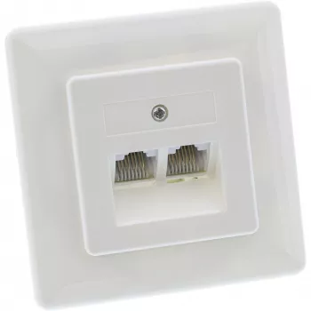 InLine ISDN sieninė jungtis 2x RJ45 moteriška 2x 8 prievadai 69989C