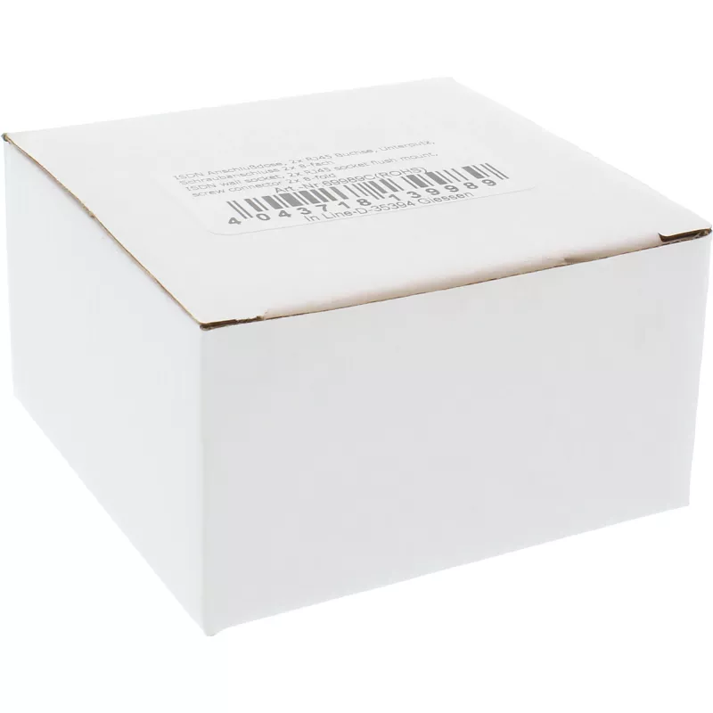 InLine ISDN sieninė jungtis 2x RJ45 moteriška 2x 8 prievadai 69989C