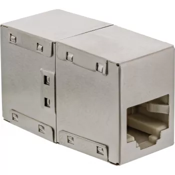 InLine Cat.5e adapteris pilnai ekranuotas metalinis 2x RJ45 motina-motina tiesioginis