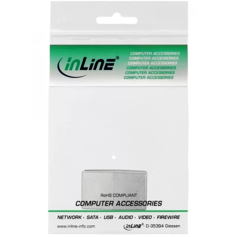InLine Cat.5e Patch Cable Connector 2x RJ45 moteriškas ekranuotas tiesioginis