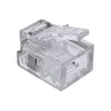 InLine 6P4C RJ11 modulinis kištukas apvaliam kabeliui, 10 vnt.
