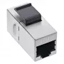 InLine RJ45 modulis motina-motina SNAP-In Cat.6 STP, juodas/sidabrinis